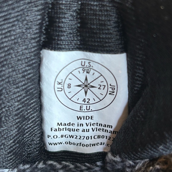 Oboz Bridger Low - Waterproof - Mens 9 Wide - NWOT - Picture 8 of 8